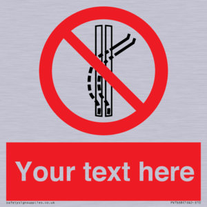 Custom prohibition Do not leave the tow track